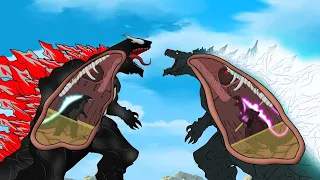 WHAT IF EVOLUTION of GODZILLA EARTH ve EVOLUTION of VENOM GODZILLA: Size Comparison / ANIMATION