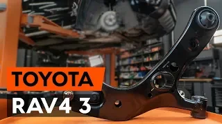 How to change front suspension arm / front control arm on TOYOTA RAV 4 3 (XA30) [TUTORIAL AUTODOC]