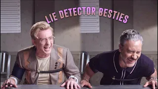 Taika and Rhys goofing during Lie Detector Test