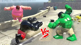 Epic Marvel Battle! Hulk vs Black Hulk vs Blob - LEGO MARVEL SUPERHEROES
