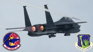 F-15E Strike Eagle unrestricted 'quick climb' departures, RAF Lakenheath, England [4K]
