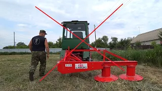 ИМ НЕЛЬЗЯ КОСИТЬ... Самодельный трактор / Польская роторная косилка / Лисицки 1.65