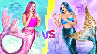 NEW Girl in School is a MERMAID! | Good  Mermaid vs Bad Mermaid Pranks by FUN2U