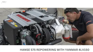 HANSE 575 REPOWERING WITH YANMAR 4LV150