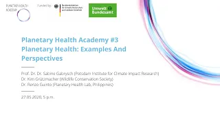 Planetary Health: Examples and Perspectives (Planetary Health Academy #3)