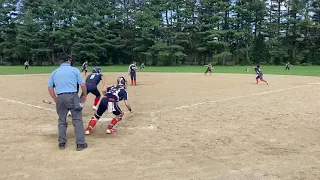 Line drive to first base (defense)