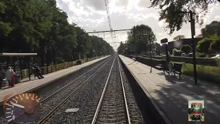 Riding with the train driver from Zwolle to Roosendaal (with speedometer)