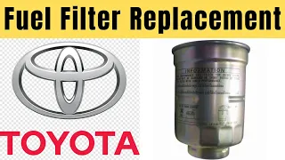 Toyota 1KZ-TE Diesel Fuel Filter change (Prado) Rusted on filter