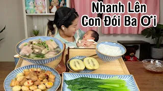 Ba Teru Lên Đô Nấu Mâm Cơm Cho Bà Đẻ Đầy Đủ Như Nhà Hàng 5 Sao