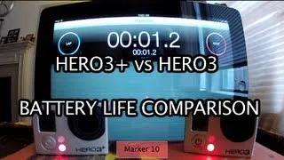 GoPro Hero3+ vs Hero3 Battery Life Comparison - 1080p 30fps - GoPro Tip #246 | MicBergsma