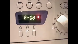 indesit error f08 washing machine