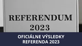 Tlačová beseda: Oficiálne výsledky referenda 2023