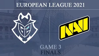 G2 vs NAVI @Game 3 - Clubhouse | European League 2021 - Finals