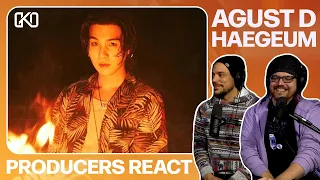 PRODUCERS REACT - Agust D Haegeum Reaction