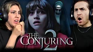 watching *THE CONJURING 2* for the first time !!