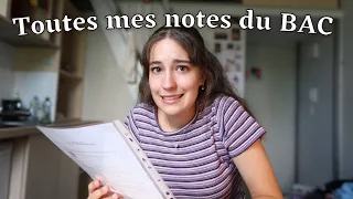 Toutes mes notes du BAC!😰 (aaah!)