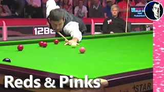 Ronnie O'Sullivan Aiming at All Reds & Pinks | Snooker