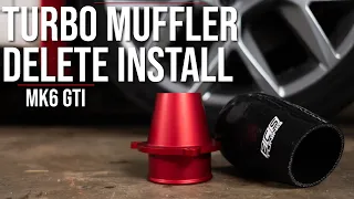 ECS Tuning Turbo Muffler Delete Install | MK6 GTI
