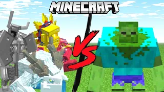 MUTANT ZOMBIE vs MOWZIE'S MOBS in Minecraft Mob Battle