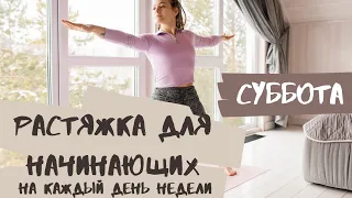 Растяжка в СУББОТУ. Оксана Ракитянская. Растяжка для начинающих. #сидимдома #фитнесдома