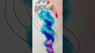 Jellyfish drawing tutorial! Newmoonprincess on tiktok #shorts