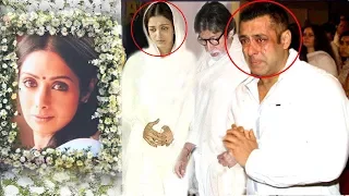 EMOTIONAL Bollywood Celebrities Break Down after seeing Sridevi - Salman,Aishwarya,Deepika
