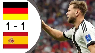 Spain 1 - 1 Germany - Extended Highlights & Goals - FIFA World Cup Qatar 2022