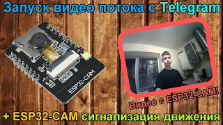 Делаем ESP32-CAM сигнализацию с видео потоком и отправкой фото на Telegram