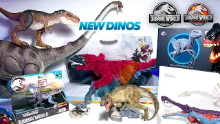 NEW Jurassic World Dinosaurs! NEW Pyroraptor, Kaprosuchus, Mamenchisaurus, Spinosaurus, T-Rex