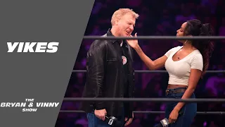 Brandi Rhodes and Dan Lambert, trainwreck TV: Bryan & Vinny Show