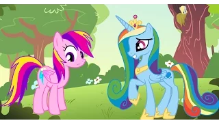 My Little Pony Transforms - Color Swap Rainbow Dash Princess Cadance MLP - Coloring Videos For Kids