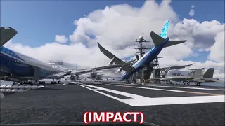 BOEING 747 INVASION in Microsoft Flight Simulator (Aircraft Carrier in Multiplayer)