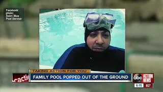 Tampa family’s pool pops out of the ground after hiring unlicensed pool contractor