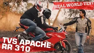 TVS Apache RR 310 | 0-100, Heating, Pillion comfort, Touring, Mileage - TESTED!