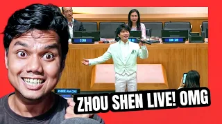 Reaction to 周深 Charlie Zhou Shen 第十五届联合国中文日《载言载乐，和合共生》