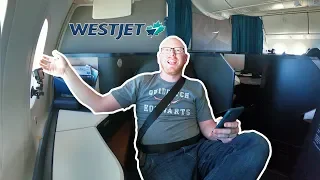 Westjet 787 Business Class INAUGURAL LONG HAUL FLIGHT!