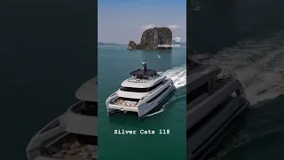 Silver Cat 118ft. #catamarans #boat #luxury #yacht #motoryacht #world #power #thailand #superyacht