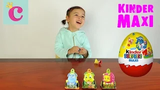 Распаковка Киндер Макси, Киндер Принцессы и снеговик Kinder eggs unboxing ► София маленькая