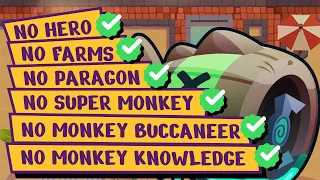 BTD6 Bloonarius: No Hero, No Buccaneer, No Farms, No Paragon, No Super Monkey, No Monkey Knowledge