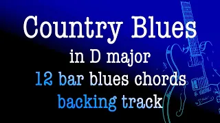 Country Blues, D major, Guitar backing track, 12 bar blues chords, 188bpm. Enjoy!