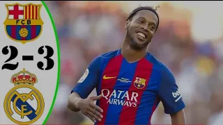 Barcelona legends 2-3 Real Madrid Legends Full Highlights and Goals HD || Elclassico 20/07/2021