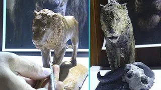 Sculpting SCAR in clay /lion king fanart