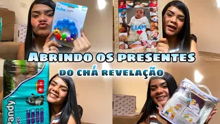 ABRINDO OS PRESENTES DO CHÁ REVELAÇÃO/Gica Maria