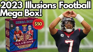 Stroud Hit! 2023 Illusions Football Mega Box Opening & Review! Should you Buy?!