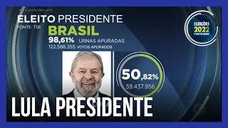 Luiz Inácio Lula da Silva vence Jair Bolsonaro e é eleito presidente do Brasil pela terceira vez