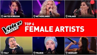 The BEST FEMALE performances in The Voice | TOP 6