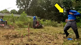 The BEST DAY became the WORST DAY when I ran THIS over - OVERGROWN yard TRANSFORMATION