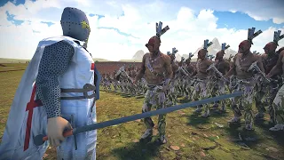 Battle Of 4 Armies: Templar Knights - Zombies - Spartans - Native Americans - UEBS 2