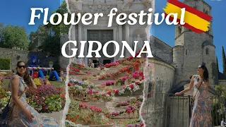 Temps de Flor: Flower festival in Girona Walking Tour | Girona, Spain 🇪🇸 HD (May 2024)