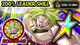 200% LEADER SKILL! 100% EZA STR LSSJ BROLY LEVEL 10 LINKS! Dragon Ball Z Dokkan Battle